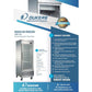 Dukers D28F-GS1 Bottom Mount Glass Single Door Commercial Reach-in Freezer