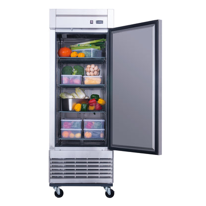 Dukers D28R Single Door Commercial Refrigerator in Stainless Steel