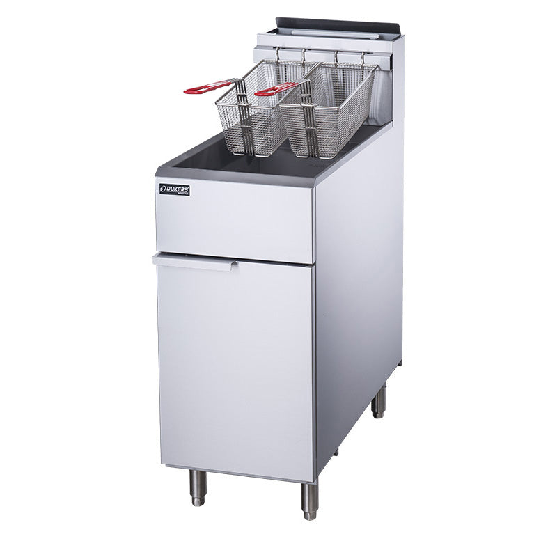 Dukers DCF3-LPG Liquid Propane Gas Fryer with 3 Tube Burners