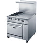 Dukers DCR36-2B24GM 36″ Gas Range with Two 2 Open Burners & 24″ Griddle