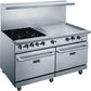 Dukers DCR60-4B36GM 60″ Gas Range with Four 4 Open Burners & 36″ Griddle
