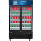 Dukers DSM-41R Commercial Glass Swing 2-Door Merchandiser Refrigerator