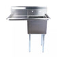 One Compartment Stainless Steel Commercial Sink With Left Drainboard
