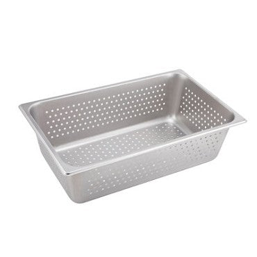 Winco SPFP6 - Steam Table Pan, full size, 6" deep, perforated, 25 gauge, stainless steel